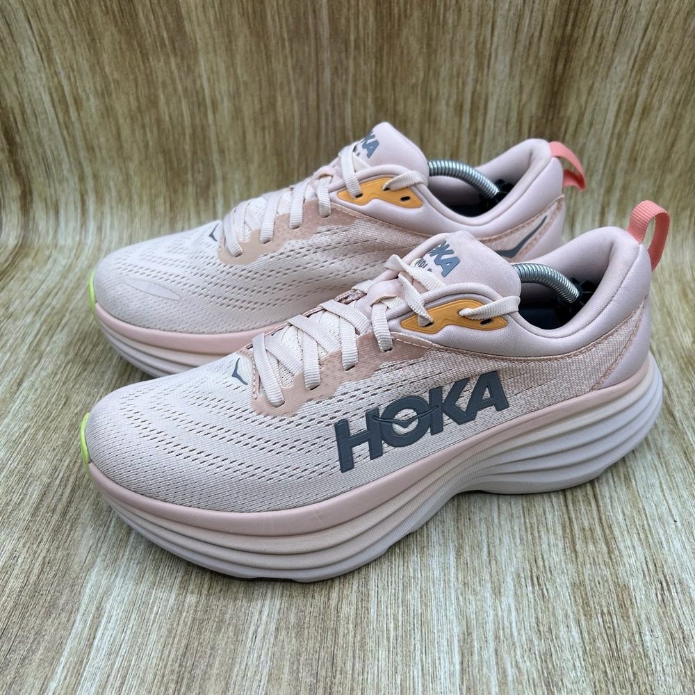 Hoka One One Bondi 8 Women's Size 8 Cream Vanilla Running Shoes 1127952 CMV - Picture 3 of 10